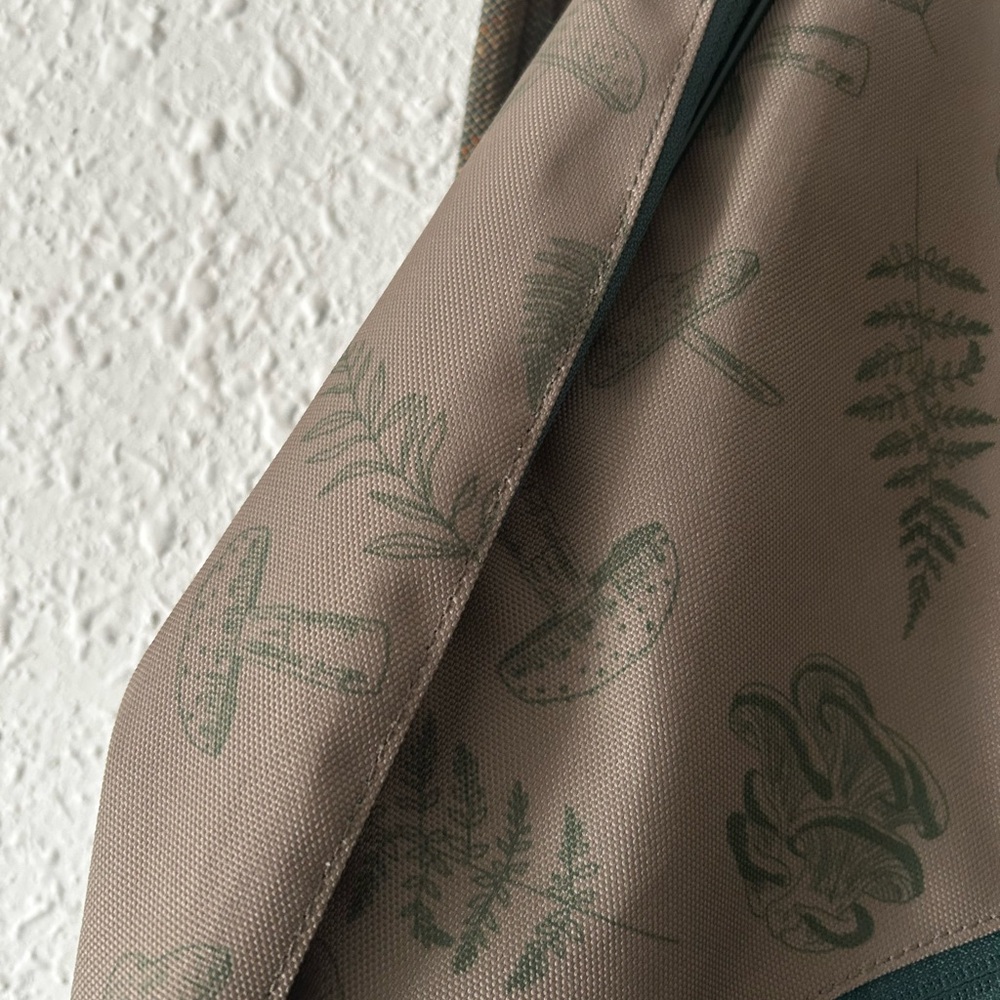 Kavu Brown and Dark Green Sling Pack with Outdoor Print - Picture 2 of 3